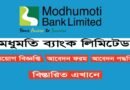 Modhumoti Bank Job Circular 2026